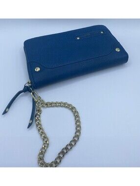 Olivia + Joy Gold Wristlet Compartment Wallet Clutch Chain Coin